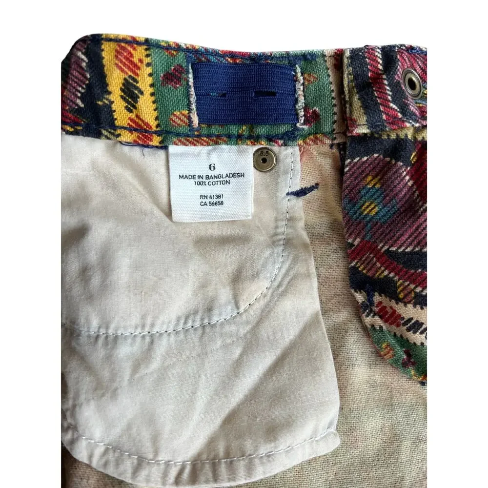Ralph Lauren Girls Denim Skirt Multicolor Size 6